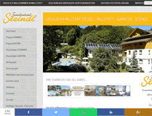 Tablet Screenshot of hotel-steindl.com